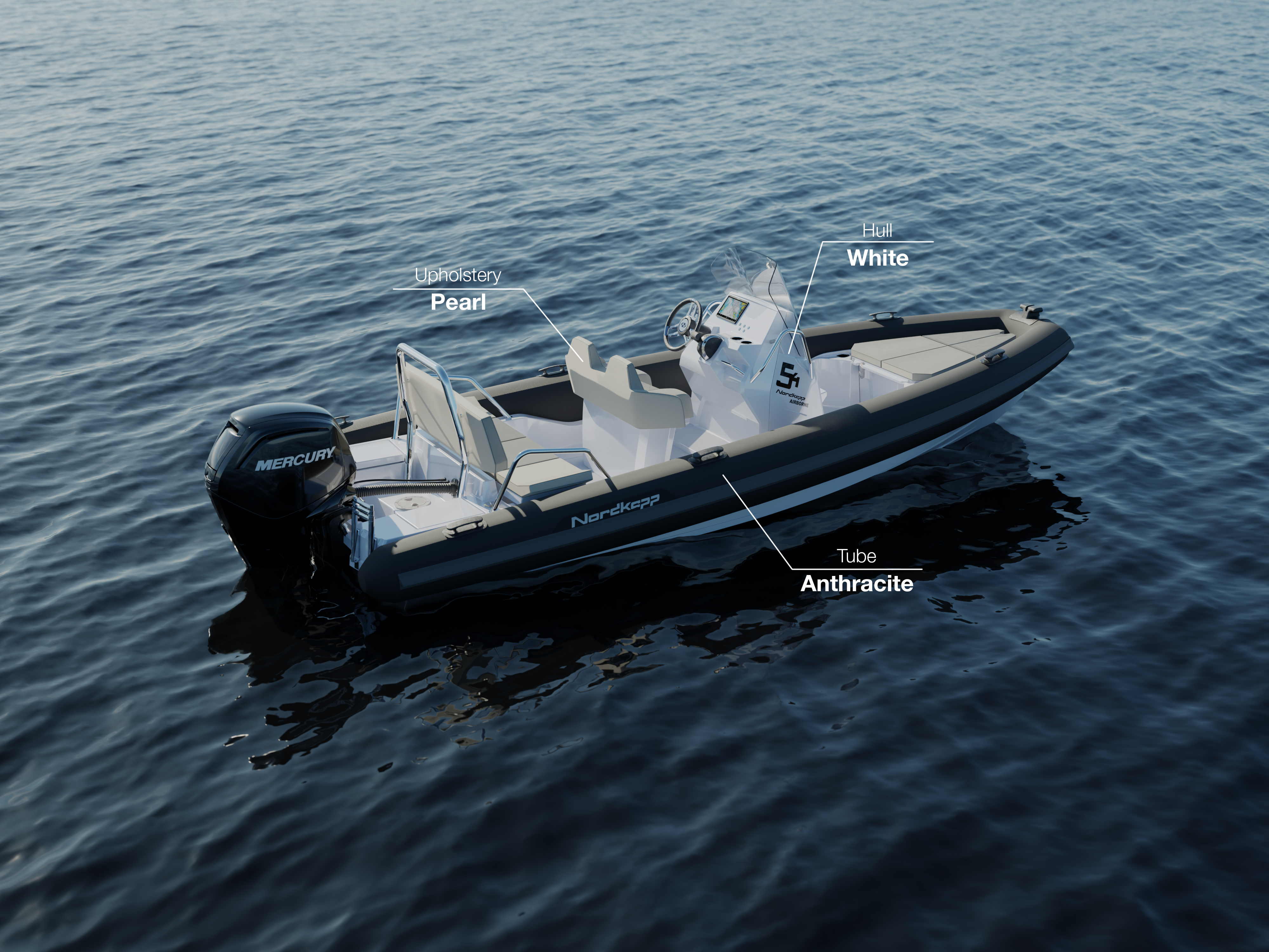 AB5.4 Daylight Black White Pearl