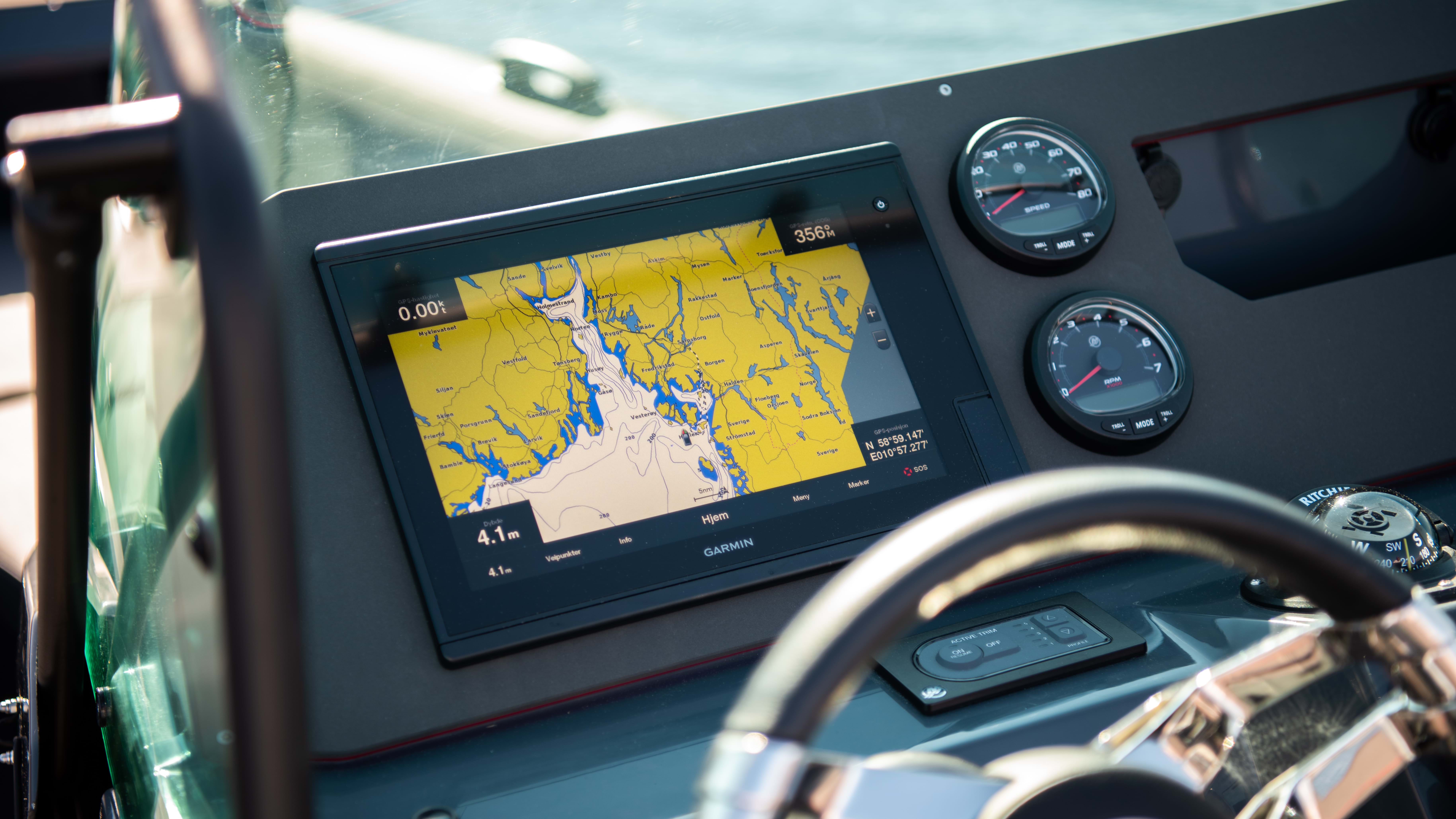 Nordkapp Airborne 7 RIB boat/båt Navigation Screen