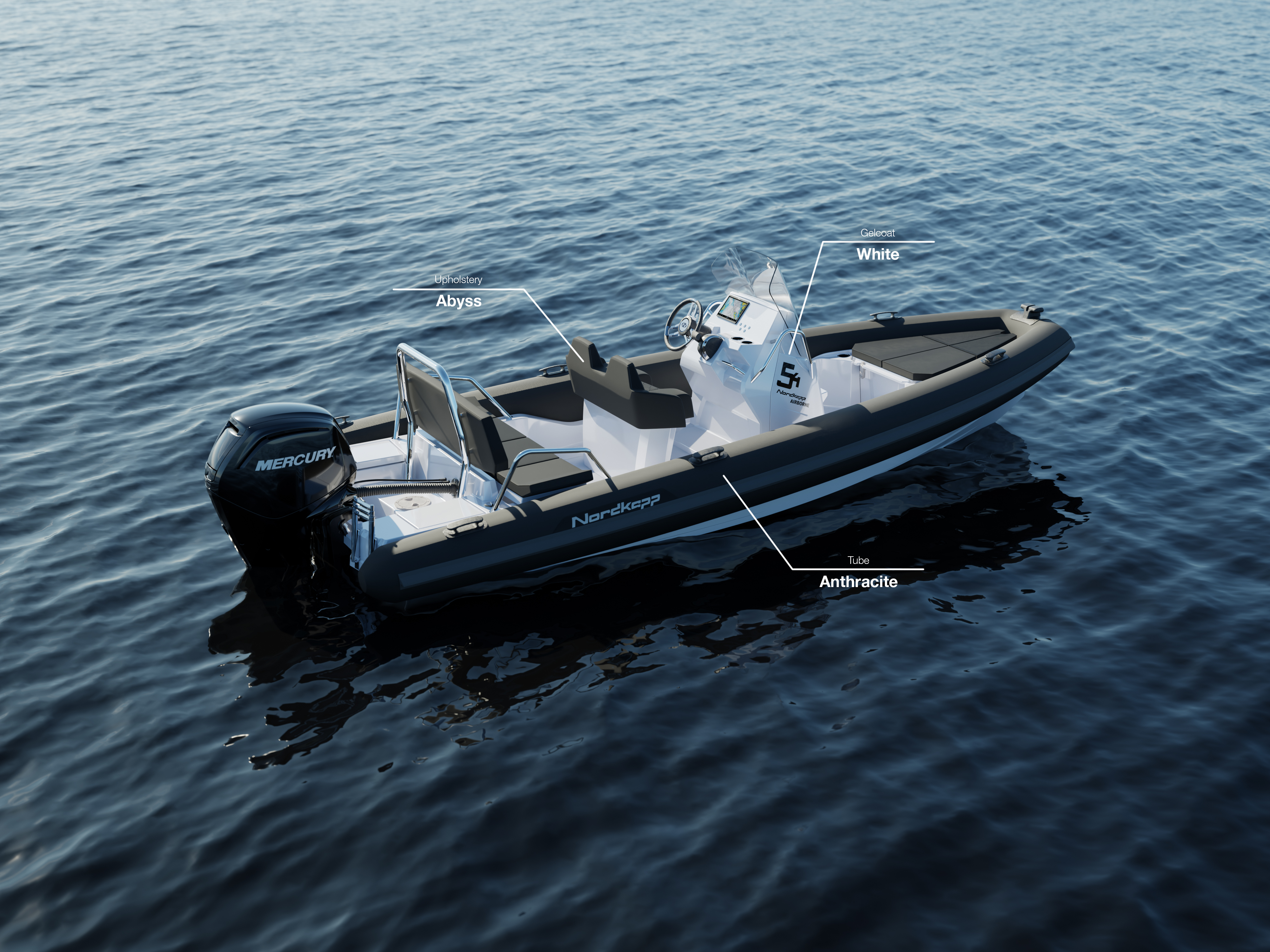 AB5.4 Daylight Black White Space Grey